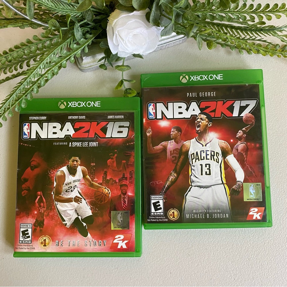 Xbox One NBA 2K 16 2K 17 Games (Used) Bundle x2